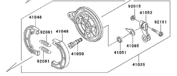Porta Fibra Trasero Kawasaki KLX 110 – Usado