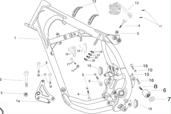 Protector Motor Pitsterpro XTR 250 Ac / Kayo T4 2014-20