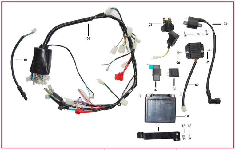 Relay de Arranque para Pitsterpro STR 125