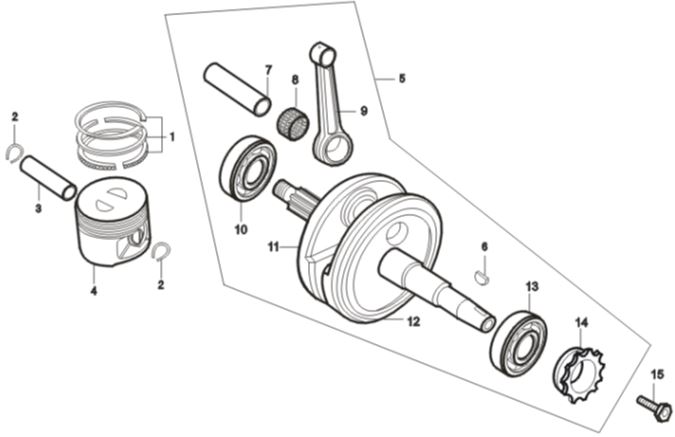 Seguros de Pin Piston para Pitsterpro XTR250 LC (Kit)