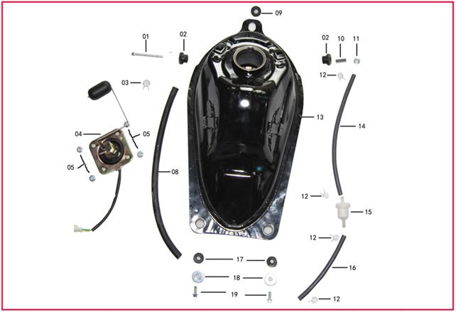 Sensor de Nivel de Gasolina para Pitsterpro STR