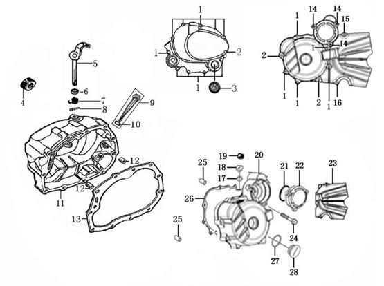 Tapa de Clutch para Kayo T2 T4