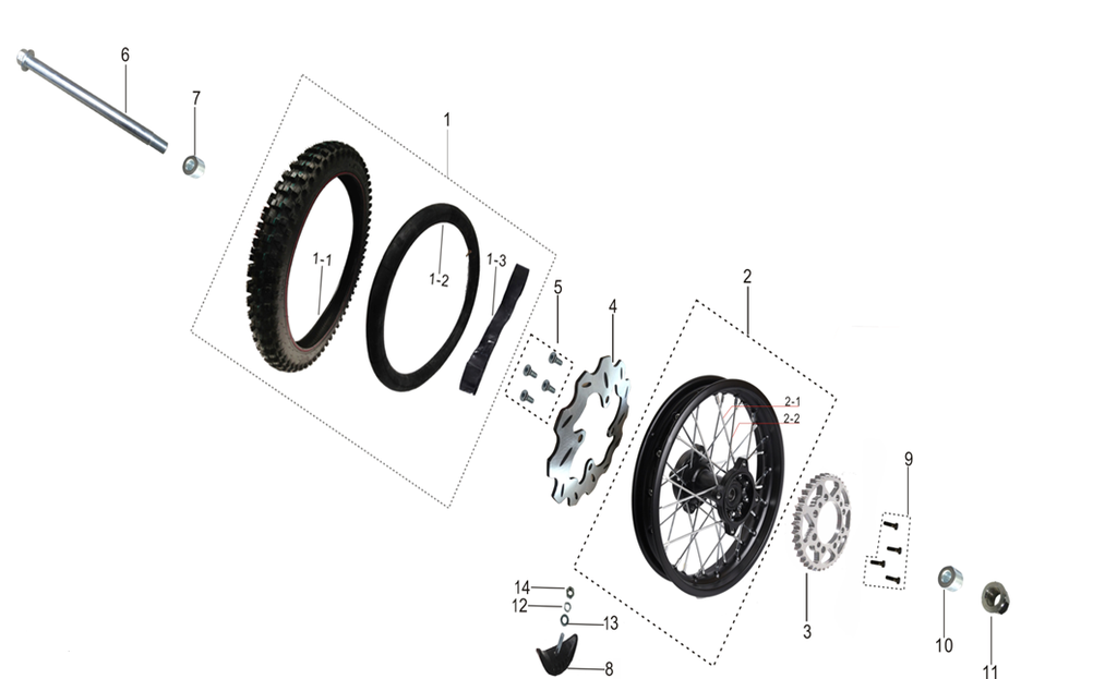 Zapata Aro Pitsterpro XTR 250 2013-20 / Kayo T4