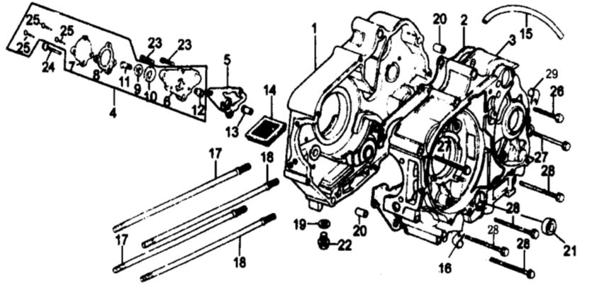 Block Tapas Motor Pitsterpro Classic 125 BLOCK DERECHO