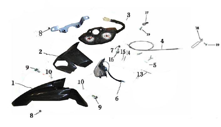 Cable de Velocimetro para Pitsterpro LXT 400 / Formula XY 400