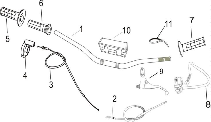 Cuarto de Gas para Pitsterpro XJR MX X5 XTR / Kayo TS TSD TD TT K2 T2 T4