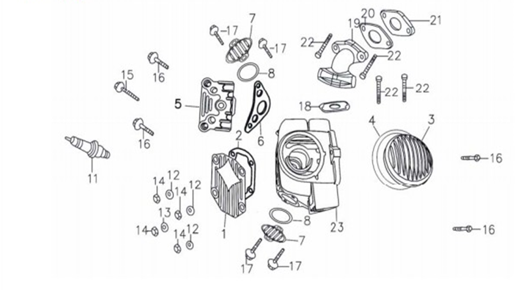 Empaque de Tapas Cabezote Completo para Pitsterpro X5 125 / Kayo TT 125  140