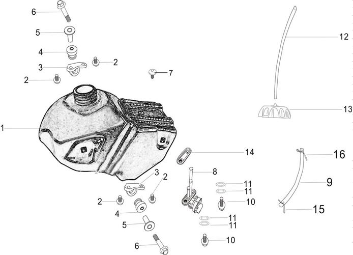 Llave Gasolina Pitsterpro XTR / Kayo T2 T4