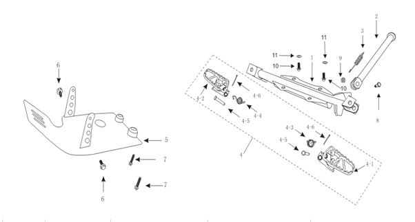 Patilla de Estacionar para Pitsterpro XJR / Kayo TS 