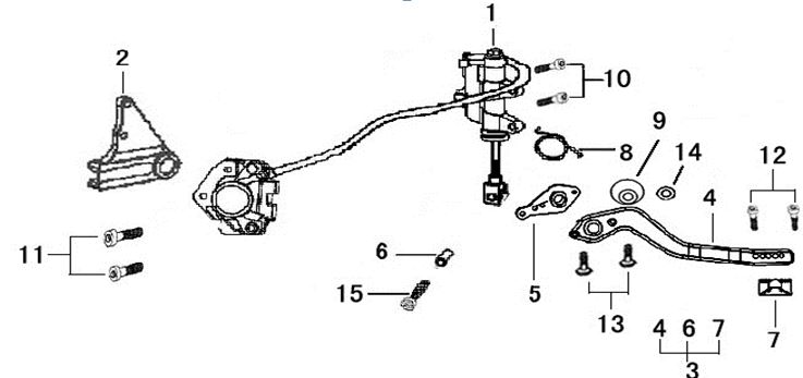 Patilla Freno Conexion Pitsterpro XTR 250 LC 2009-11