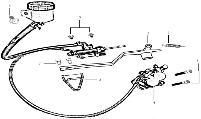 Patilla de Freno para Pitsterpro FXR 155 cc