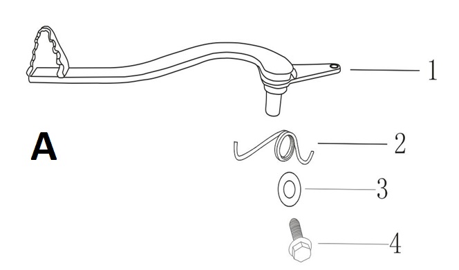 Patilla Freno Pitsterpro XTR 250 AC 2013-15
