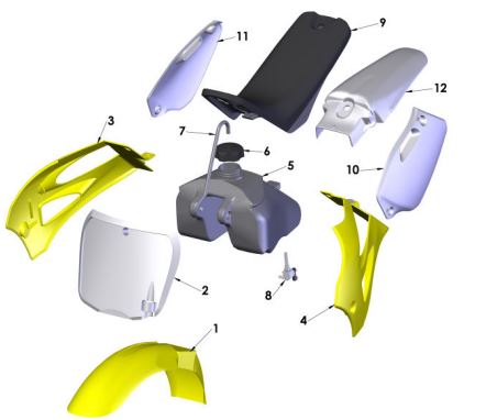 Plastica para Cobra CX 50 Jr, ver opciones *