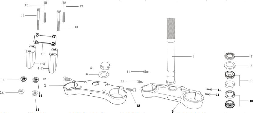 Rol Direccion Kit Pitsterpro X5 / MX – Kayo TD / TTR / Motard