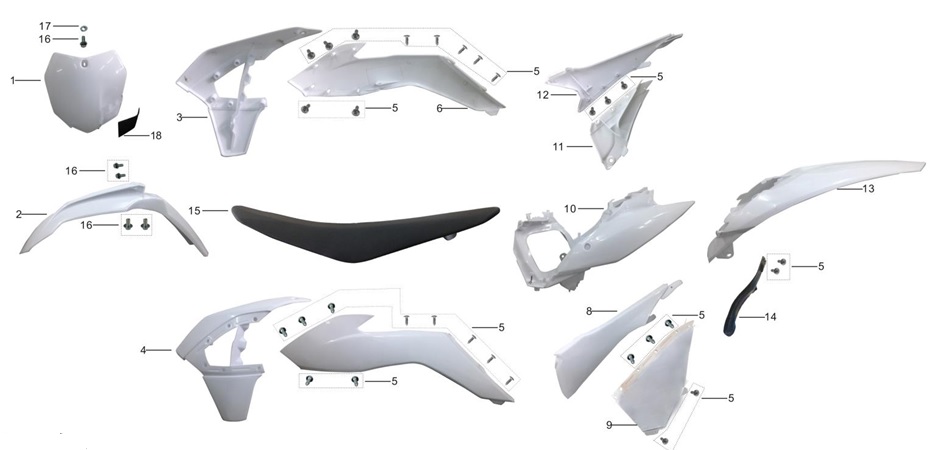 Soporte Trasero de Asiento para Pitsterpro LXR 250 