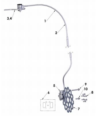 Tapa de Sello de Bomba de Freno Delantero para Cobra CX 50 2017 - anterior