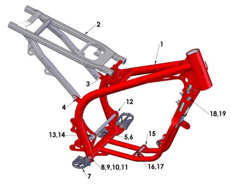 Tornillo de Soporte de Motor para Cobra CX 65