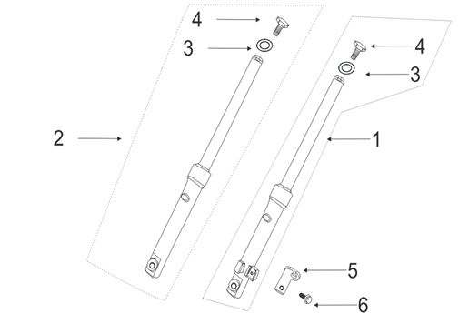 Tornillo Suspension Superior Pitsterpro XjR ss / Kayo TS 90cc 2012-19