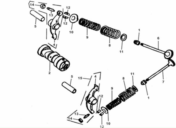Resorte de Valvula para Pitsterpro XJR / Kayo TSD (Kit)