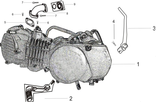 Motor Completo Lineal para Pitsterpro / Kayo 155cc