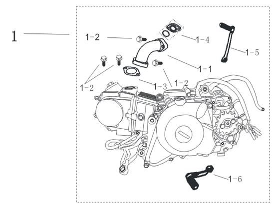 Patilla de Cambios para Pitsterpro XJR MX / Kayo TS TSD TT