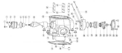 Empaque Superior Completo para  Pitsterpro GPX TSE 250 cc