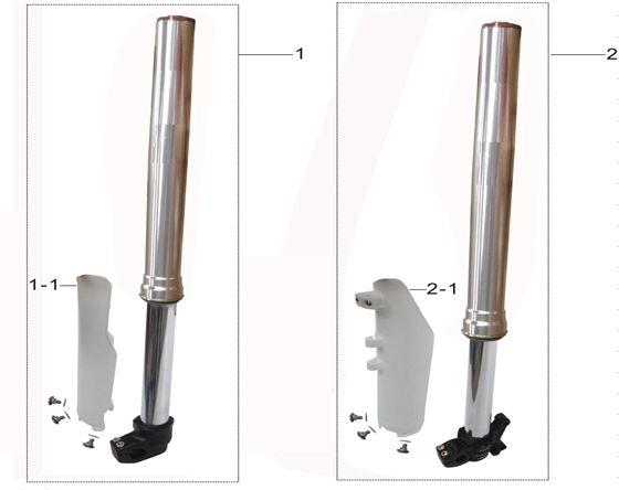 Protector de Suspension Kit para Kayo T4 250 / Pitsterpro XTR 250 AC - LXR 250