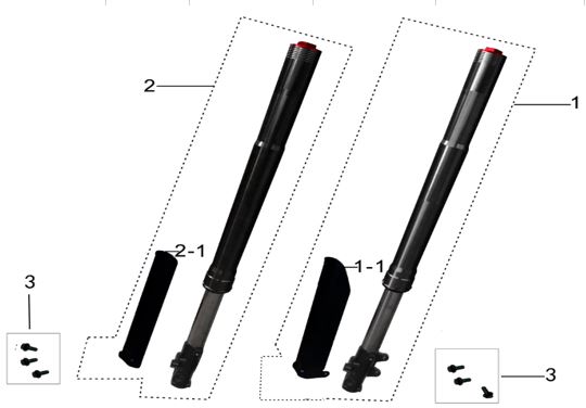 Suspension para Pitsterpro X5 125cc / 155cc (kit)