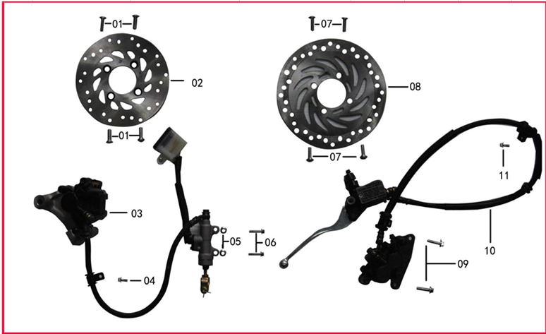 Freno Trasero Completo Pitsterpro STR