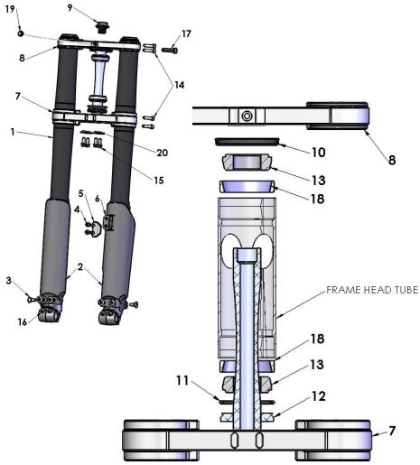 Protector de Suspension Kit para Cobra CX 65