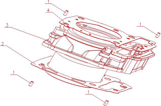 Empaque de Centro de Motor para Pitsterpro LXT 400 / Formula XY 400