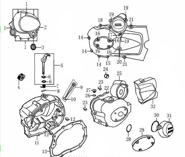 Empaque Bolante Pitsterpro XTR 250 AC / Kayo T4 2012-19