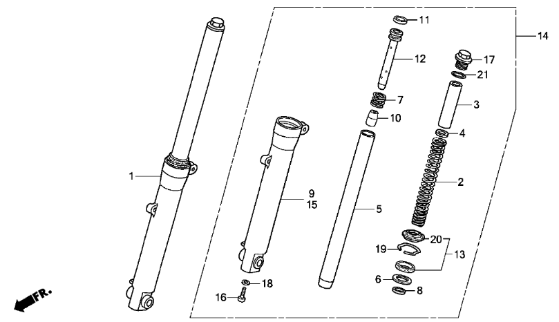 Suspension Derecha Loncin LX 150 (copia)