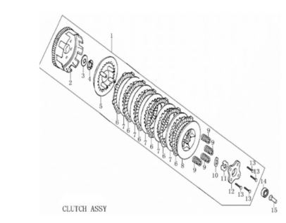 Clutch Interno Pitsterpro / Kayo 150 - 160 cc
