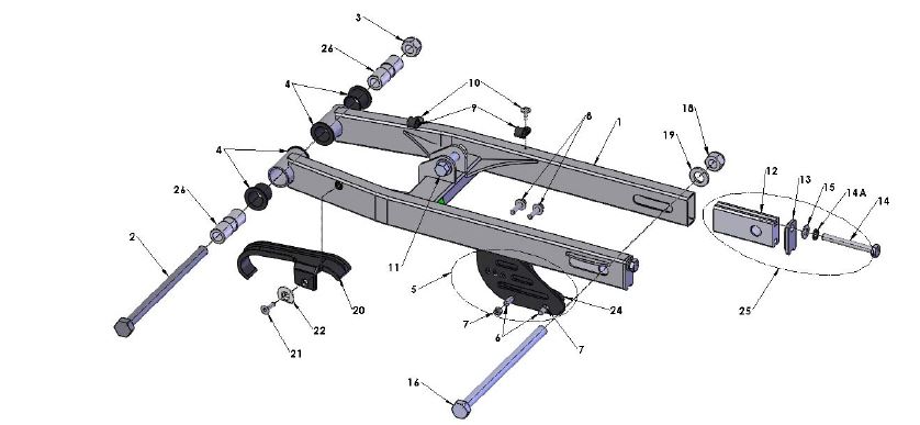 Ajuste Cadena Completo Cobra 50cc Jr o Sr