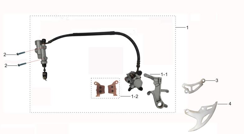 Protector Caliper Pitsterpro LXR 250 – XTR 250 / Kayo T4