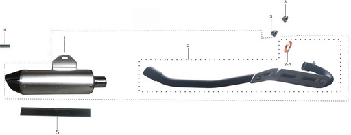 [106001-0027-B2/B12] Header / Codo de Mufla para Kayo K2