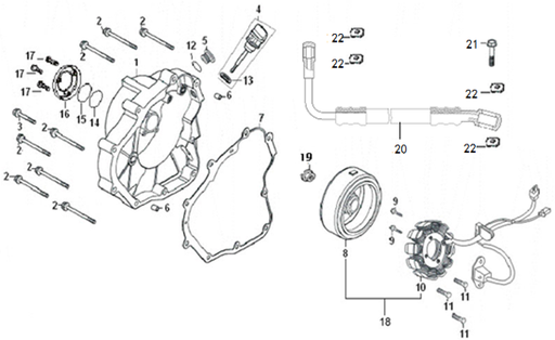 [101031-0160-B2/B1] Empaque de Bolante para Kayo AU 200