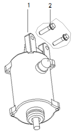 [101040-0231-B1/] Motor de Arranque para Kayo AU 300