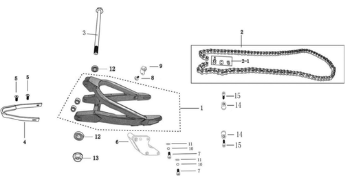 [5530000038-03-B1/A12] Horquilla para Kayo Motard