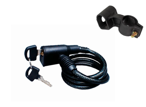 Candado con Cable acerado para Moto (L=80 cm) 
