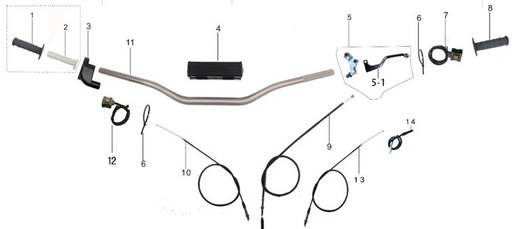 [SCSCSCS-B1/4] Base de Manilla de Clutch para Pitsterpro XTR / T2 T4