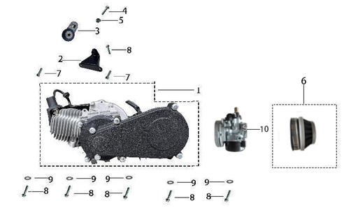 [A040800070-B2/E25] Filtro de Aire para Kayo A50