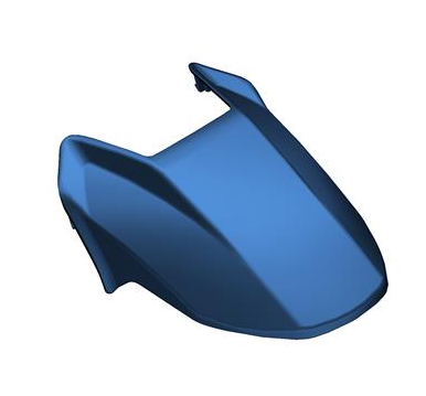 [4041202037063-BZ/#2] Guardabarro Delantero para Zontes ZT200-GK Frontal Azul
