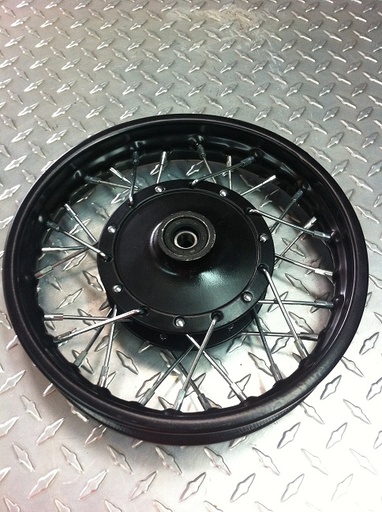 [PB01148-B2/F15] Aro 10 Delantero Completo para Pitsterpro XJR, Honda CRF o Similar (Freno Tambor)