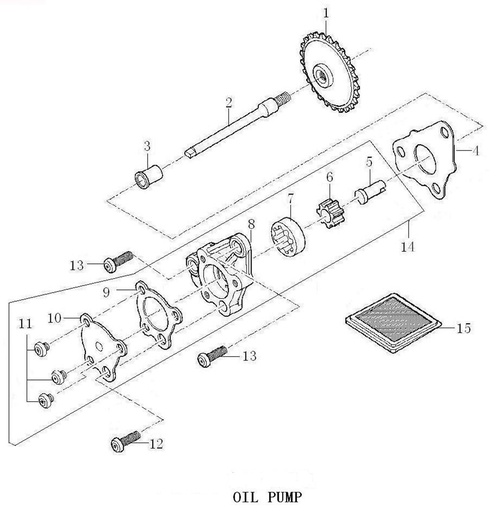 [PB00213-B1/60] Bomba Aceite Pitsterpro XJR MX / Kayo TS TSD