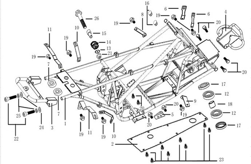 [DC00355-B2/A12] Bumper Trasero Pitsterpro FXR