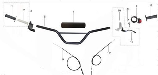 [602013-0009-B1/R1] Cable de Clutch para Kayo TTR -110 TD TT -125