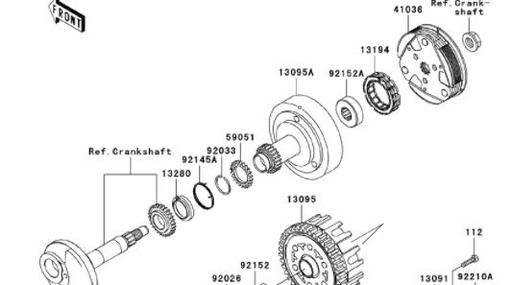 [CM02043-B1/B7] Clutch para Kawasaki KLX 110 (Kit)