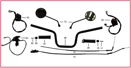 [ST01853-B2/D9] Control de Mando Izquierdo para Pitsterpro STR